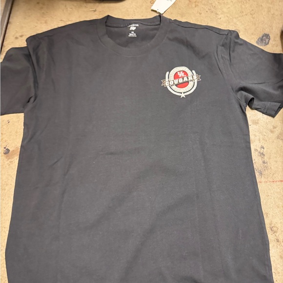 Cougar Charcoal Gray Tee with Logo - Picture 1 of 3